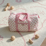 TWIZZELL - INDIAN BLOCK PRINT WEEKEND BAG - PINK STAR