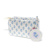 Rex - Quilted Makeup Bag - Cornflower