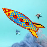 Ark Colour Design - Rocket Bookmark: Cream/Black