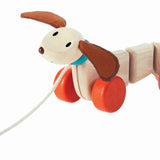 Plan Toys- Happy Puppy Wooden Toy Pull Along