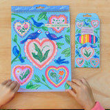 Eeboo - Hearts & Birds 12 Fluorescent Pencils