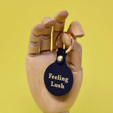 Ark Colour Design - Feeling Lush Smilie Key Fob: Yellow
