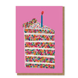 Daria Solak Illustrations - PIECE OF CAKE card