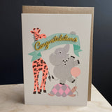 Petra Boase Ltd - Confetti Pets Cards - Congratulations Party Pets