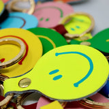 Ark Colour Design - Feeling Lush Smilie Key Fob: Yellow