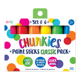 Ooly - Chunkies Paint Sticks - Classic Pack (Set of 6)