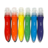 Ooly - Easy Squeezy Squeezable Poster Paint Brushes - Set of 6 Colors
