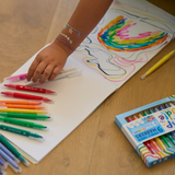 Ooly - Stamp-A-Doodle Double-Ended Markers (Set of 12 w/ 9 Colors)