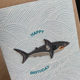 Petra Boase Ltd - Birthday Card 'Happy Birthday', Shark Patch