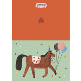 Daria Solak Illustrations - PARTY HORSE card