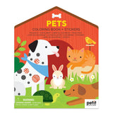Petit Collage - Pets Coloring Book and Stickers