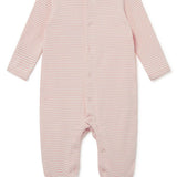 Sleepy Doe - BABY SLEEPSUIT | PEONY STRIPE