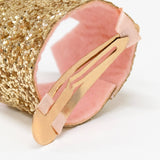 Meri Meri - Mini Gold Glitter Crown Hair Clip