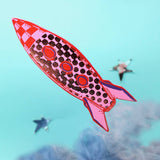 Ark Colour Design - Rocket Bookmark: Cream/Black