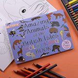 Button & Squirt - Amazing Animals of the British Isles Colouring Book