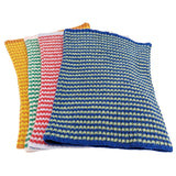 Catherine Tough - Kids' Lambswool Ribbed Snoods: FINE STRIPE - RED / LIGHT BLUE