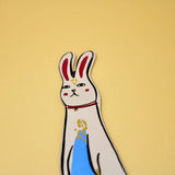 Ark Colour Design - Bunny Bookmark: Pale Pink