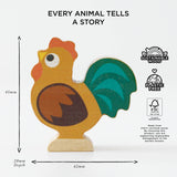 Le Toy Van - Farmyard Stacking Animals & Bag