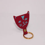 Ark Colour Design - Cat Head Key Fob: Red