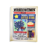 Jo & Nic's Crinkly Cloth Books - Nursery Times Crinkly Newspaper - Nursery Rhymes 1