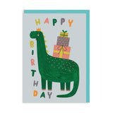Ohh Deer UK + EU - Happy Birthday Cute Dinosaur Greeting Card