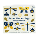 Rex - Wooden Stamp Set - Butterflies And Bugs