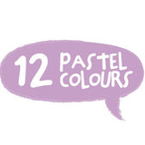 KidAntics - Happy Pea Pod Crayons 12 Pastel Colours