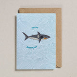 Petra Boase Ltd - Birthday Card 'Happy Birthday', Shark Patch