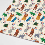 Daria Solak Illustrations - WRAPPING PAPER Party Animals