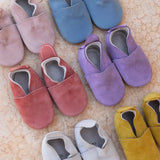 Yonder. - Baby Suede Slipper Shoes - Mustard