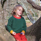 Little Green Radicals - From One To Another Olive Snuggly Knitted Jumper: Olive