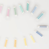 Meri Meri - Rainbow Striped Mini Candles