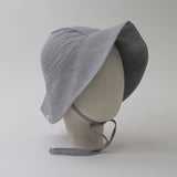 La Romi - Brimmed Sun Hat - Pinstripe Blue