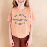 Ice Cream Appreciation Society - Kid's T-shirt - Peach