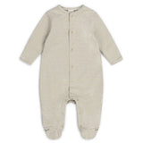 Sleepy Doe - BABY SLEEPSUIT | OLIVE STRIPE