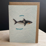 Petra Boase Ltd - Birthday Card 'Happy Birthday', Shark Patch