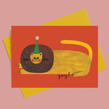Daria Solak Illustrations - Yay!  LION card