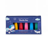 Moulin Roty - 6 wax crayons Aujourd'hui c'est