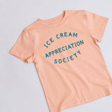 Ice Cream Appreciation Society - Kid's T-shirt - Peach