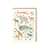 Minibeau - New Baby Card | Safari Greeting Card | Animal Card