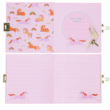 Rex - Secret diary with padlock - Unicorn