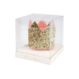 Meri Meri - Mini Gold Glitter Crown Hair Clip