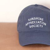 Alphabet Bags - Sunshine Appreciation Society - Cotton Baseball Cap - Vintage Blue