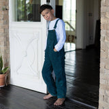 Dotty Dungarees - Evergreen Chunky Cord Dungarees