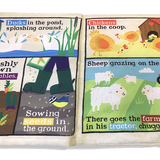 Jo & Nic's Crinkly Cloth Books - Nursery Times Crinkly Newspaper - Farm Animals