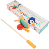 Rex - Wooden Push Along Flapping Duck