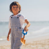 Dotty Dungarees - Atlantic Seersucker Dungarees