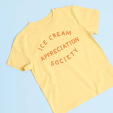 Ice Cream Appreciation Society - Kid's T-shirt - Sunshine Yellow