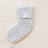 TBCo - Merino Wool Baby Socks in Oatmeal Melange