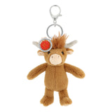 Keel Eco - 14cm Keeleco Enchanted World Highland Cow Bag Charm